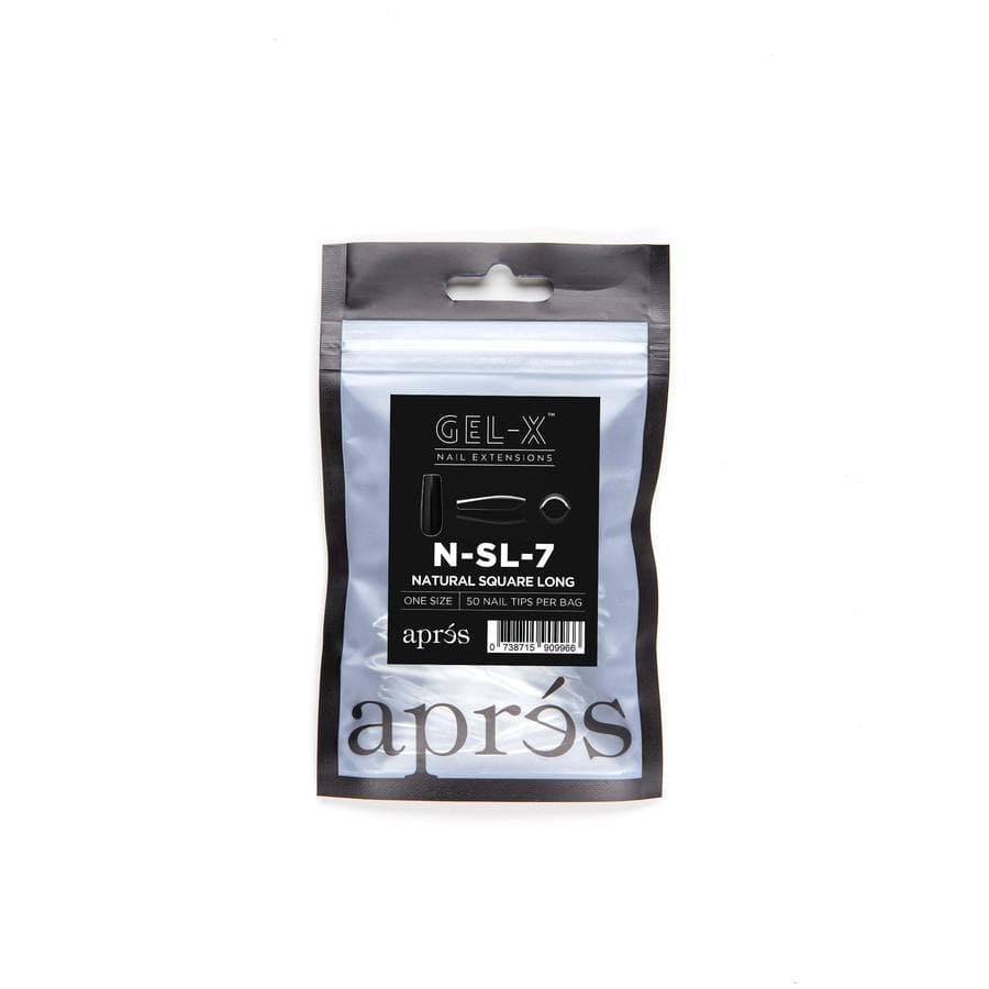 Apres Refill Bags (50pcs) Natural Square Long Tips