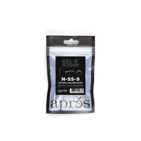 Apres Refill Bags (50pcs) Natural Square Short Tips