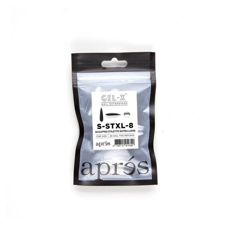 Apres Refill Bags (25pcs) Sculpted Stiletto Extra Long Tips