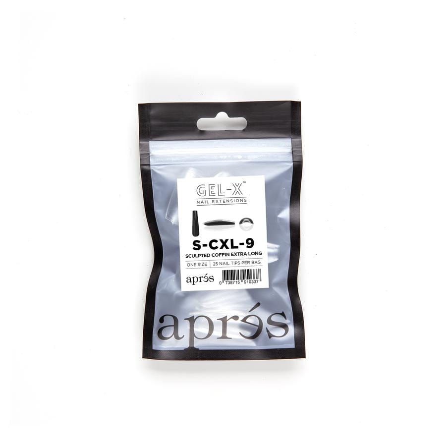 Apres Refill Bags (25pcs) Sculpted Coffin Extra Long Tips