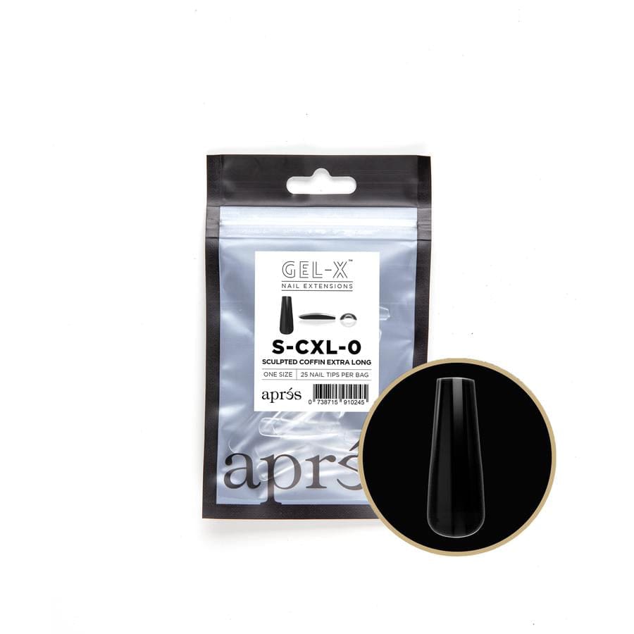 Apres Refill Bags (25pcs) Sculpted Coffin Extra Long Tips