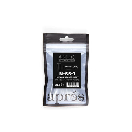 Apres Refill Bags (50pcs) Natural Square Short Tips