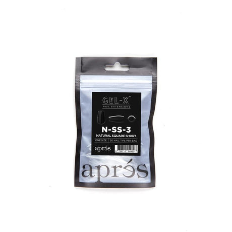 Apres Refill Bags (50pcs) Natural Square Short Tips