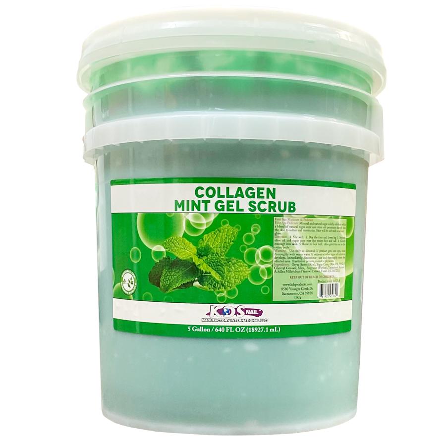 KDS Collagen Mint Gel Pedi Scrub (Bucket of 5 gallons)