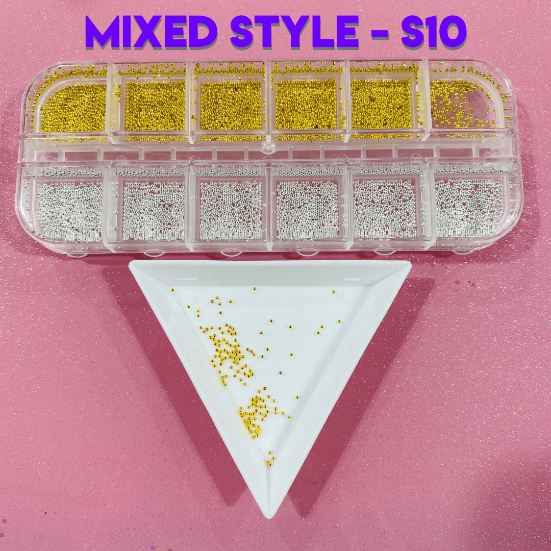 JNBS 3D Naill Charm Mixed Box of 12 (8 Styles)