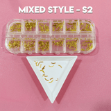 JNBS 3D Naill Charm Mixed Box of 12 (8 Styles)