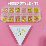JNBS 3D Naill Charm Mixed Box of 12 (8 Styles)