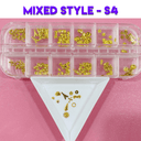 JNBS 3D Naill Charm Mixed Box of 12 (8 Styles)