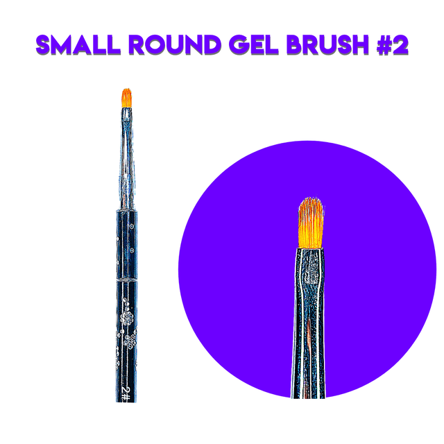 JNBS Round Gel Brush #02 - Jessica Nail & Beauty Supply - Canada Nail Beauty Supply - Gel Brush