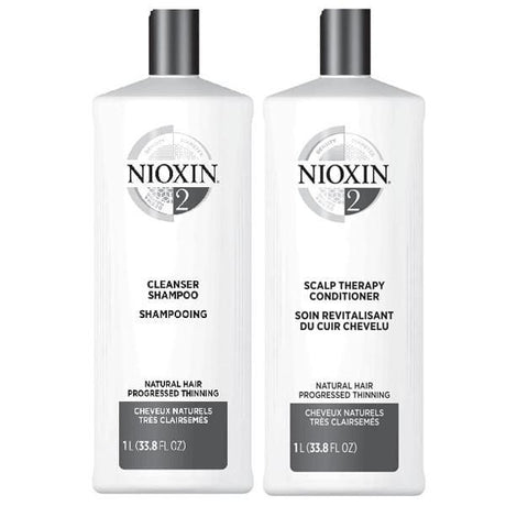 NIOXIN#2 Natural Hair -  Natural Hair Progressed Thinning (Set of 2 Steps) - Jessica Nail & Beauty Supply - Canada Nail Beauty Supply - SHAMPOO & CONDITIONER