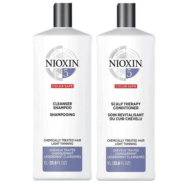 NIOXIN #5 Color Safe - Chemically Treated Hair Light Thinning (Set of 2 Steps) - Jessica Nail & Beauty Supply - Canada Nail Beauty Supply - SHAMPOO & CONDITIONER