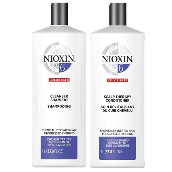 NIOXIN #6 Color Safe - Chemically Treated Hair Progressed Thinning (Set of 2 Steps) - Jessica Nail & Beauty Supply - Canada Nail Beauty Supply - SHAMPOO & CONDITIONER