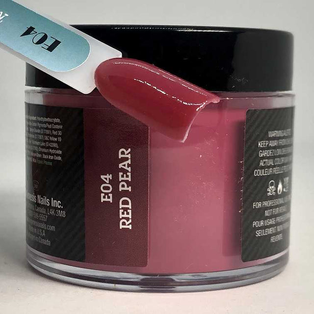 NUGENESIS - Nail Dipping Color Powder 43g E 04 Fall In Love Collection Red Pear - Jessica Nail & Beauty Supply - Canada Nail Beauty Supply - NuGenesis POWDER