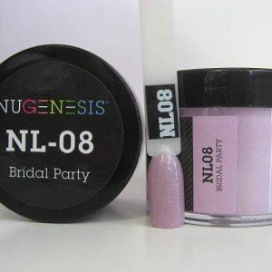 NUGENESIS - Nail Dipping Color Powder 43g NL 08 Bridal Party - Jessica Nail & Beauty Supply - Canada Nail Beauty Supply - NuGenesis POWDER