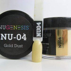 NUGENESIS - Nail Dipping Color Powder 43g NU 04 Gold Dust - Jessica Nail & Beauty Supply - Canada Nail Beauty Supply - NuGenesis POWDER