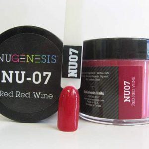NUGENESIS - Nail Dipping Color Powder 43g NU 07 Red Red Wine - Jessica Nail & Beauty Supply - Canada Nail Beauty Supply - NuGenesis POWDER
