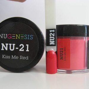 NUGENESIS - Nail Dipping Color Powder 43g NU 21 Kiss Me Red - Jessica Nail & Beauty Supply - Canada Nail Beauty Supply - NuGenesis POWDER