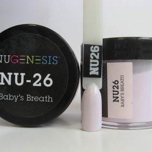 NUGENESIS - Nail Dipping Color Powder 43g NU 26 Baby's Breath - Jessica Nail & Beauty Supply - Canada Nail Beauty Supply - NuGenesis POWDER