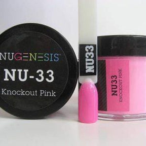 NUGENESIS - Nail Dipping Color Powder 43g NU 33 Knockout Pink - Jessica Nail & Beauty Supply - Canada Nail Beauty Supply - NuGenesis POWDER