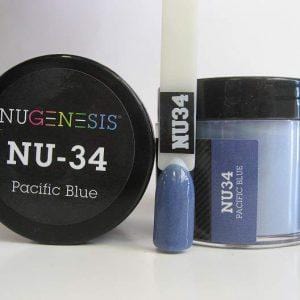 NUGENESIS - Nail Dipping Color Powder 43g NU 34 Pacific Blue - Jessica Nail & Beauty Supply - Canada Nail Beauty Supply - NuGenesis POWDER