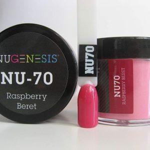 NUGENESIS - Nail Dipping Color Powder 43g NU 70 Raspberry Beret - Jessica Nail & Beauty Supply - Canada Nail Beauty Supply - NuGenesis POWDER