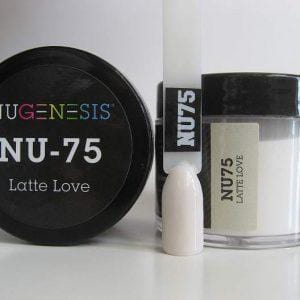 NUGENESIS - Nail Dipping Color Powder 43g NU 75 Latte Love - Jessica Nail & Beauty Supply - Canada Nail Beauty Supply - NuGenesis POWDER