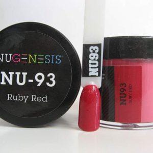 NUGENESIS - Nail Dipping Color Powder 43g NU 93 Ruby Red - Jessica Nail & Beauty Supply - Canada Nail Beauty Supply - NuGenesis POWDER