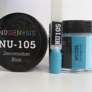 NUGENESIS - Nail Dipping Color Powder 43g NU 105 December Blue - Jessica Nail & Beauty Supply - Canada Nail Beauty Supply - NuGenesis POWDER