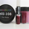 NUGENESIS - Nail Dipping Color Powder 43g NU 108 Fire Brick - Jessica Nail & Beauty Supply - Canada Nail Beauty Supply - NuGenesis POWDER