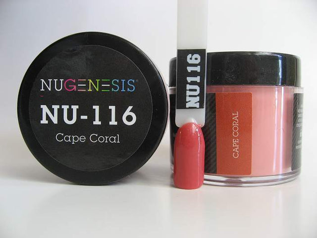 NUGENESIS - Nail Dipping Color Powder 43g NU 116 Cape Coral - Jessica Nail & Beauty Supply - Canada Nail Beauty Supply - NuGenesis POWDER