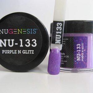 NUGENESIS - Nail Dipping Color Powder 43g NU 133 Purple N Glitz - Jessica Nail & Beauty Supply - Canada Nail Beauty Supply - NuGenesis POWDER