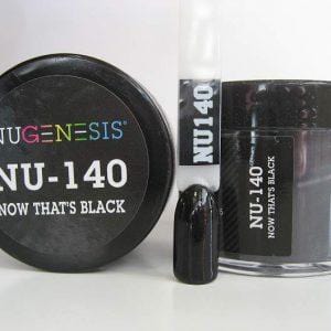 NUGENESIS - Nail Dipping Color Powder 43g NU 140 Now That's Black - Jessica Nail & Beauty Supply - Canada Nail Beauty Supply - NuGenesis POWDER