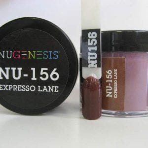 NUGENESIS - Nail Dipping Color Powder 43g NU 156 Expresso Lane - Jessica Nail & Beauty Supply - Canada Nail Beauty Supply - NuGenesis POWDER