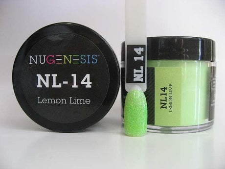 NUGENESIS - Nail Dipping Color Powder 43g NL 14 Lemon Lime - Jessica Nail & Beauty Supply - Canada Nail Beauty Supply - NuGenesis POWDER