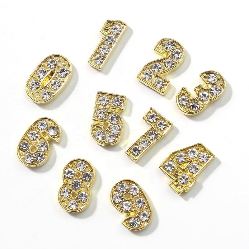 JNBS Metal Alloy Number Charms