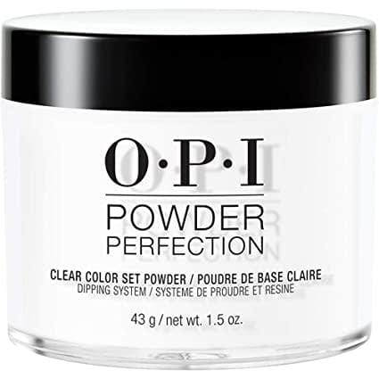 OPI Powder Perfection - DP003 Clear Color Set Powder 43 g (1.5oz) - Jessica Nail & Beauty Supply - Canada Nail Beauty Supply - OPI DIPPING POWDER PERFECTION