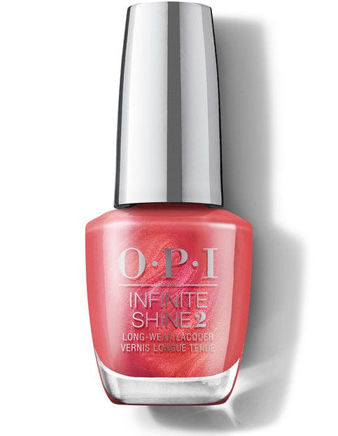 OPI Infinite Shine ISL HR N21 Paint The Tintseltown Red