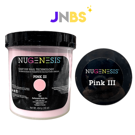 NUGENESIS - Nail Dipping Color Powder 454g Pink III (16oz) - Jessica Nail & Beauty Supply - Canada Nail Beauty Supply - NuGenesis POWDER