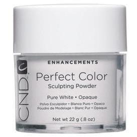 CND Perfect Color Acrylic Powder Sculpting Powder Pure White Opaque