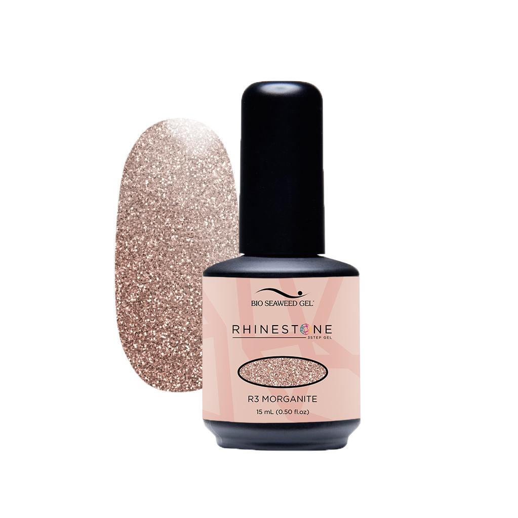 Rhinestone Gel Bio Seaweed - #R3 Morganite - Jessica Nail & Beauty Supply - Canada Nail Beauty Supply - Sparkle Gel