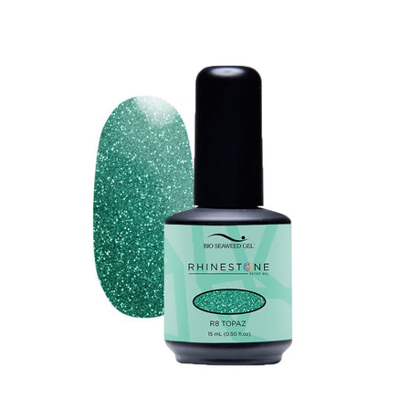 Rhinestone Gel Bio Seaweed - #R8 Topaz - Jessica Nail & Beauty Supply - Canada Nail Beauty Supply - Sparkle Gel