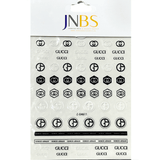 JNBS Designer Nail Sticker Transparent Clear (Choose your style 2)