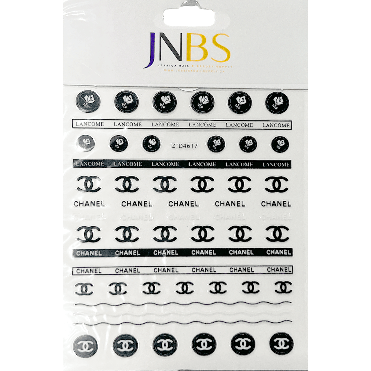 JNBS Designer Nail Sticker Transparent Clear (Choose your style 2)