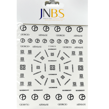 JNBS Designer Nail Sticker Transparent Clear (Choose your style 2)