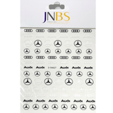 JNBS Designer Nail Sticker Transparent Clear (Choose your style 2)