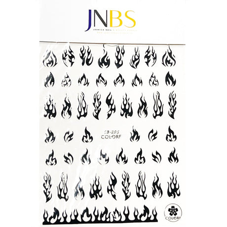 JNBS Nail Sticker 3D Flame