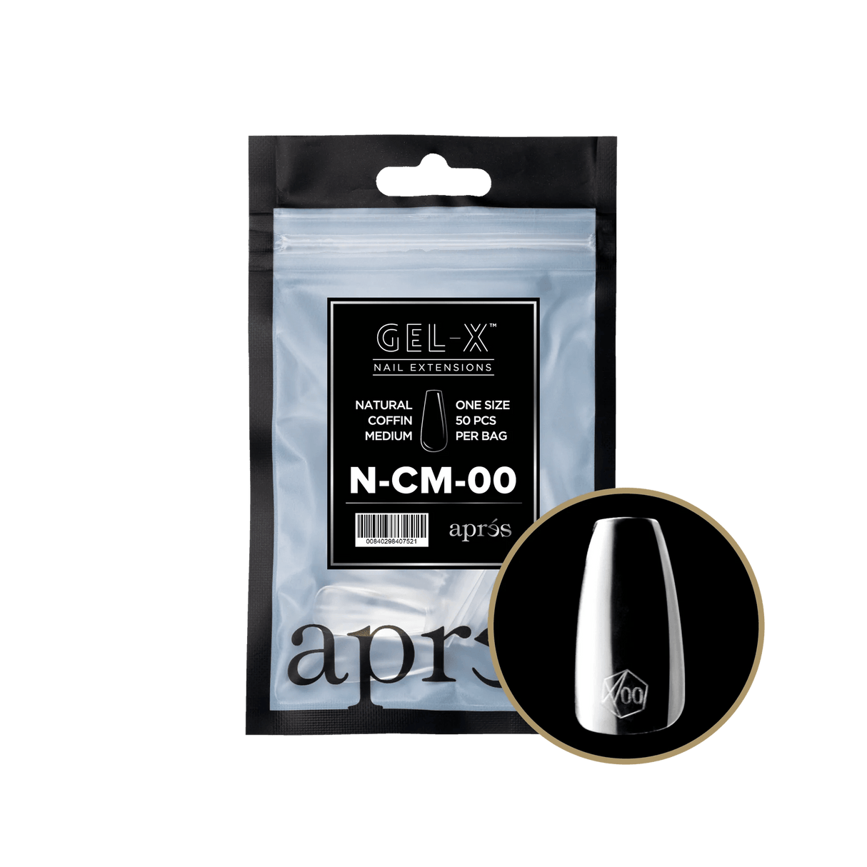 Apres Refill Bags (50pcs) Natural Coffin Medium