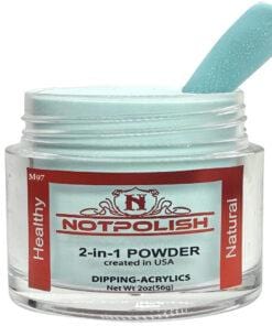 NOTPOLISH 2-in-1 Powder - M97 Pleasant Teal - Jessica Nail & Beauty Supply - Canada Nail Beauty Supply - Acrylic & Dipping Powders