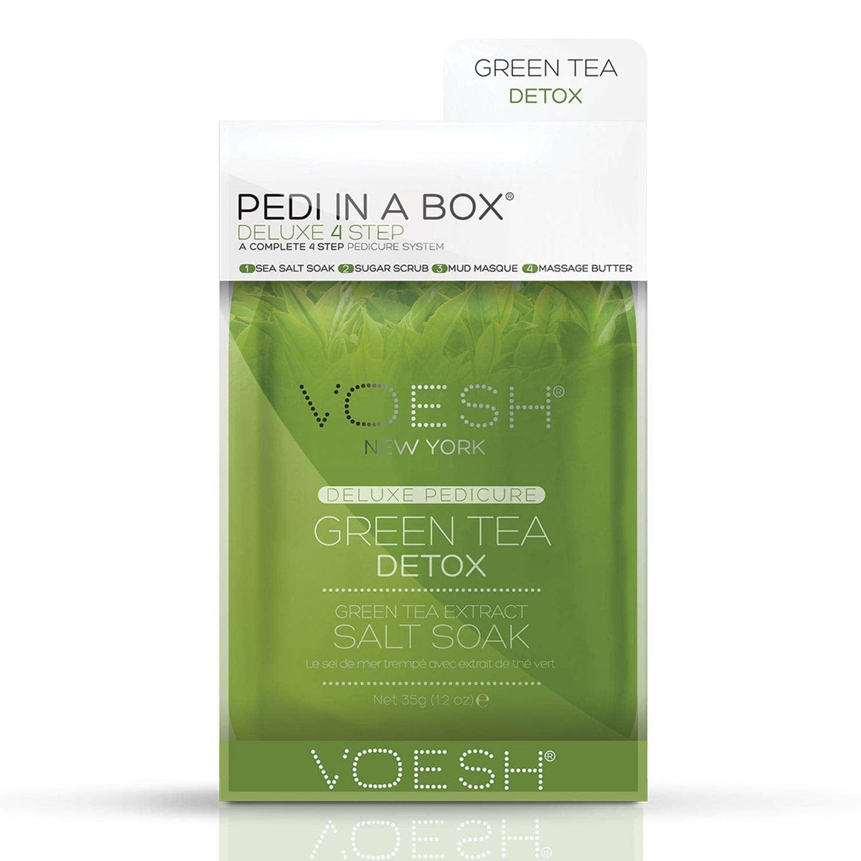VOESH Pedi In A Box Deluxe 4 Step Green Tea Detox