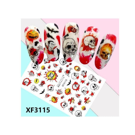 Nail Sticker - Halloween - XF3115 - Jessica Nail & Beauty Supply - Canada Nail Beauty Supply - NAIL STICKER